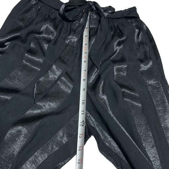 Victoria's Secret Satin Silky Wide Leg Flattering Lounge Black Pants Size Small - Picture 16 of 16